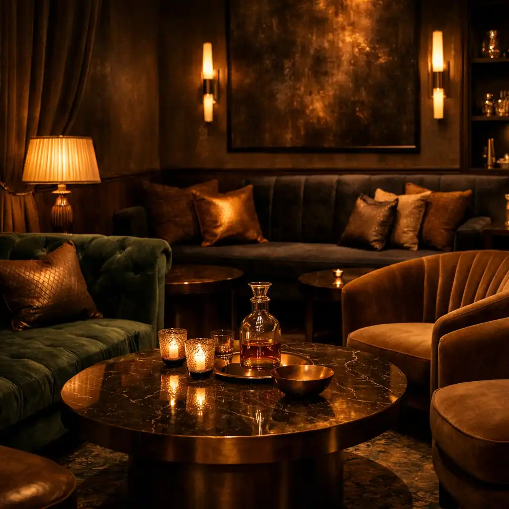 Private salon interior ready for guests